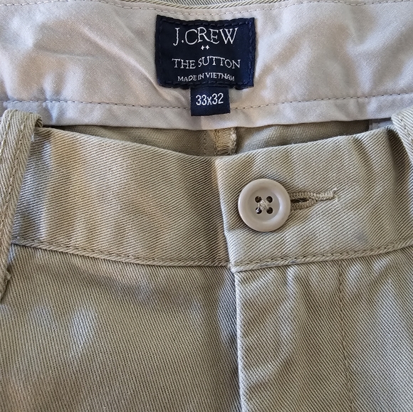 Mens j.crew the Sutton fish khaki pants 33x32 - Picture 3 of 4